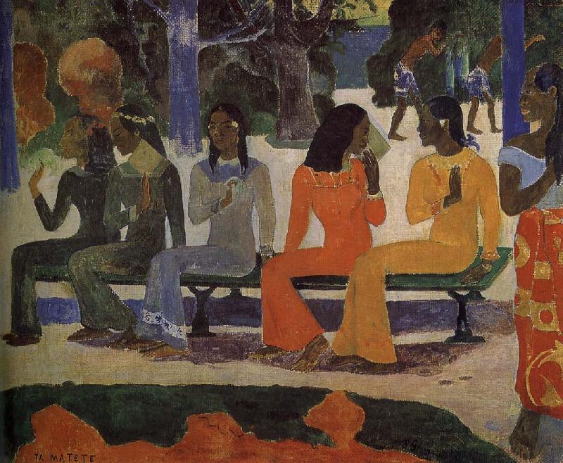 Paul Gauguin Market France oil painting art